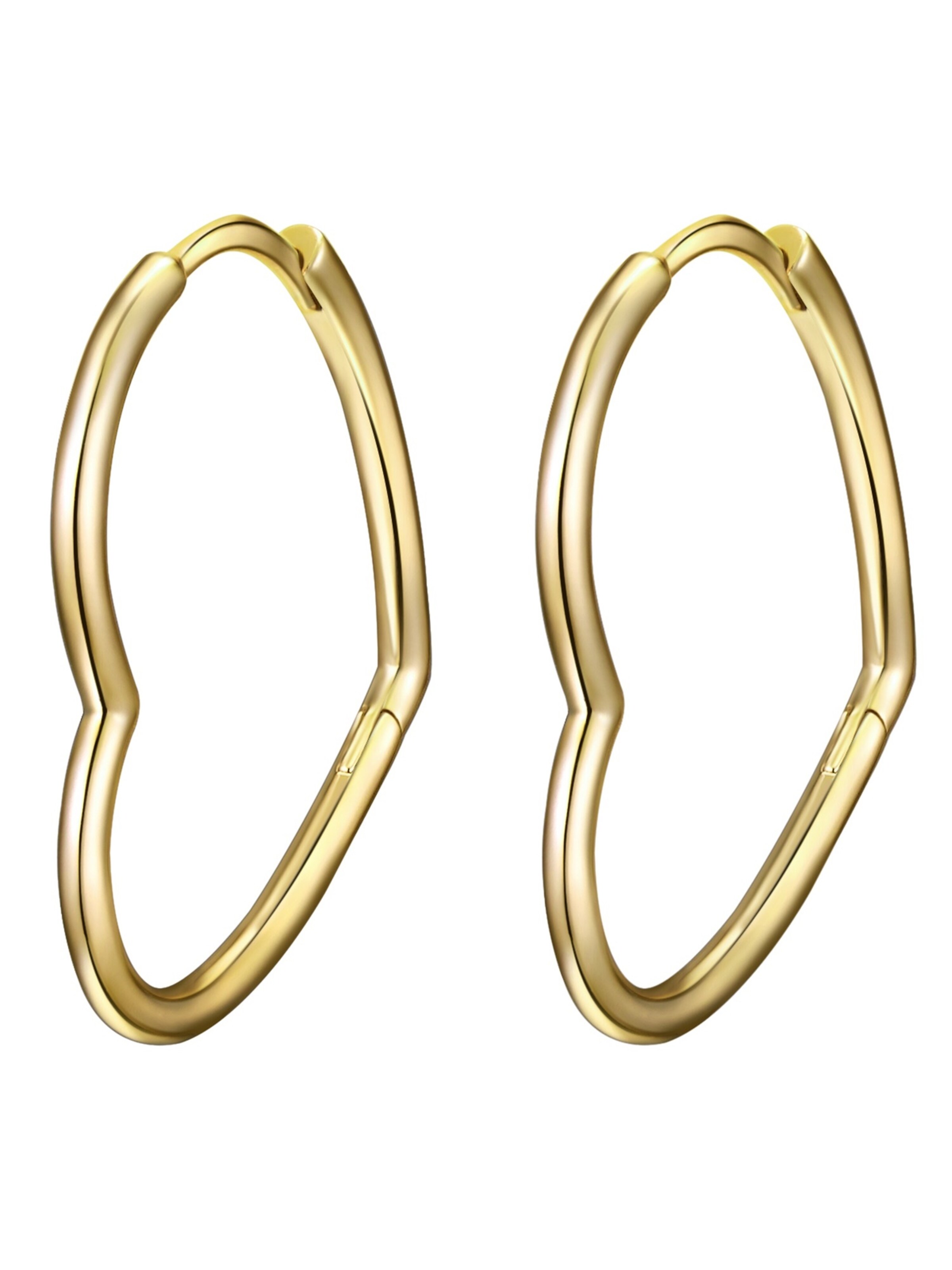 Boucles d'oreilles Lulu & Jane en or : devant