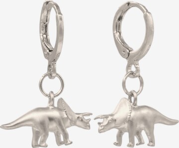 Boucles d'oreilles 'T-Rex ' Fräulein Wunder en argent : devant