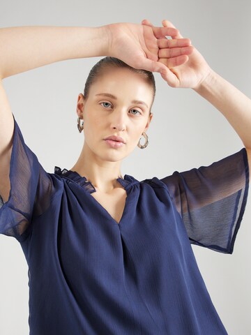 Wallis Bluse in Blau