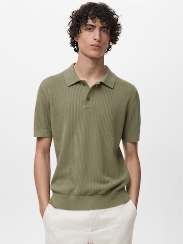 MANGO MAN Shirt in Green: front