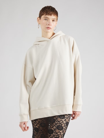 TOPSHOP Sweatshirt in Beige: front