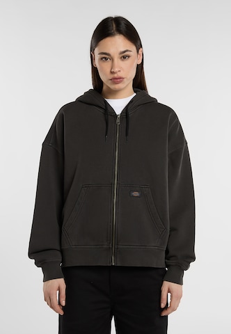 DICKIES - Casaco em moletão em preto: frente