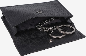 Braun Büffel Key Ring 'Turin' in Black