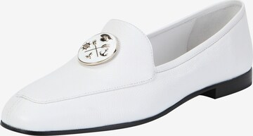 Ekonika Loafer aus hochwertigem Leder in Weiß: front