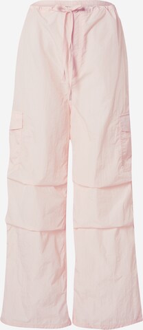 Monki - Loosefit Pantalón cargo en rosa: frente