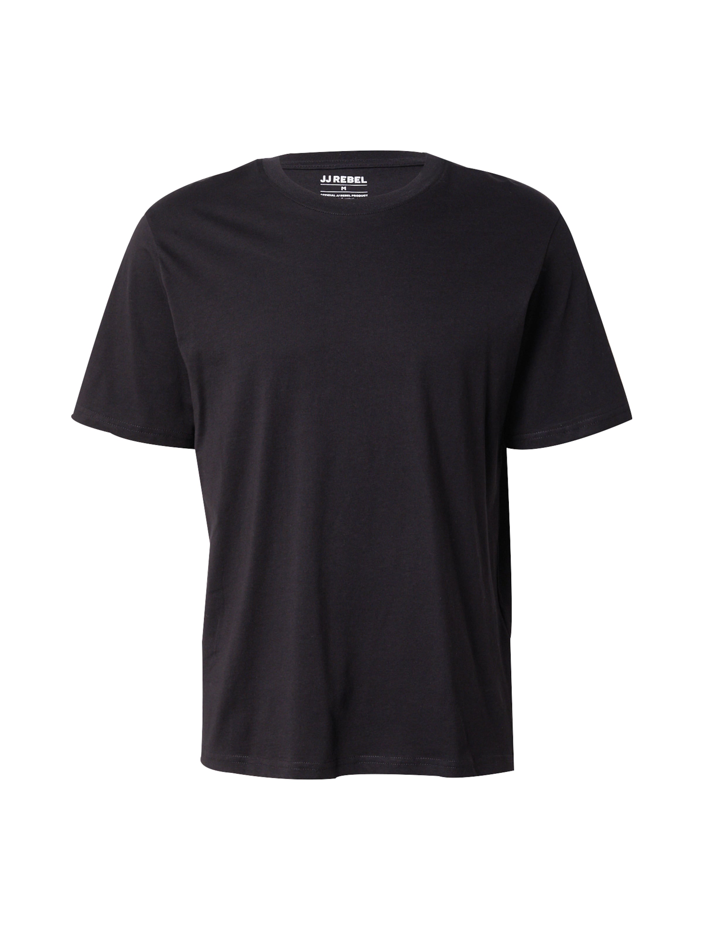 juoda JJ Rebel Marškinėliai 'JREBROCKY': priekis