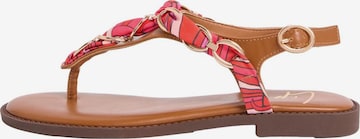 Tongs Lipsy en rouge : devant