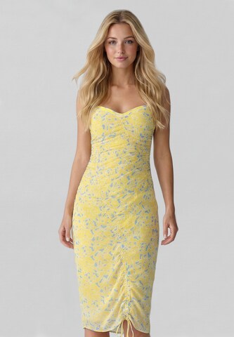 Robe IZIA en jaune : devant