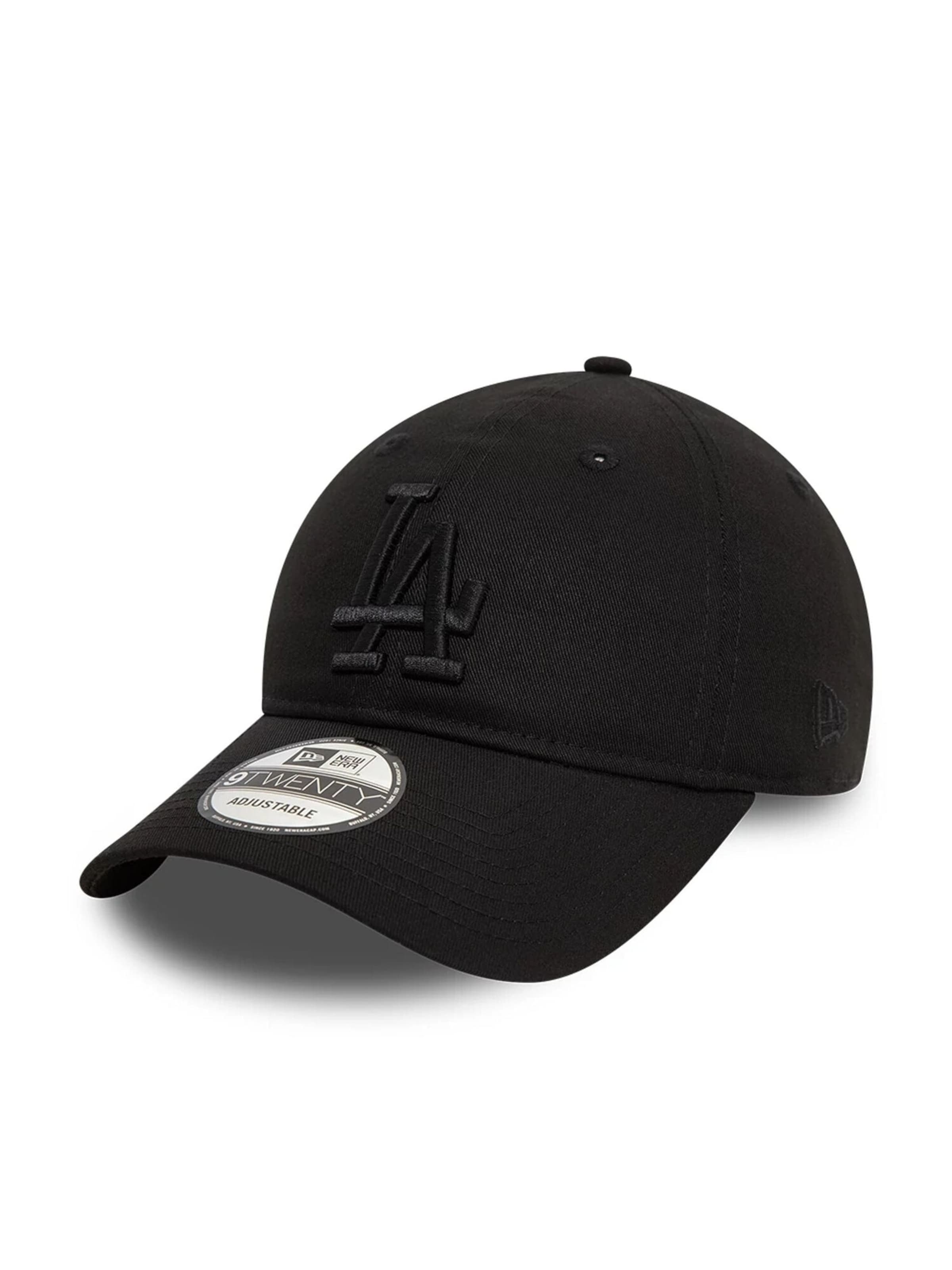 NEW ERA Athletic Cap '9TWENTY Los Angeles Dodgers League Essential' in Black: front
