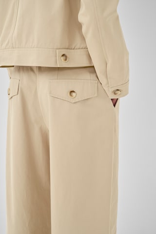 My Essential Wardrobe Wide leg Pants 'Cindy' in Beige