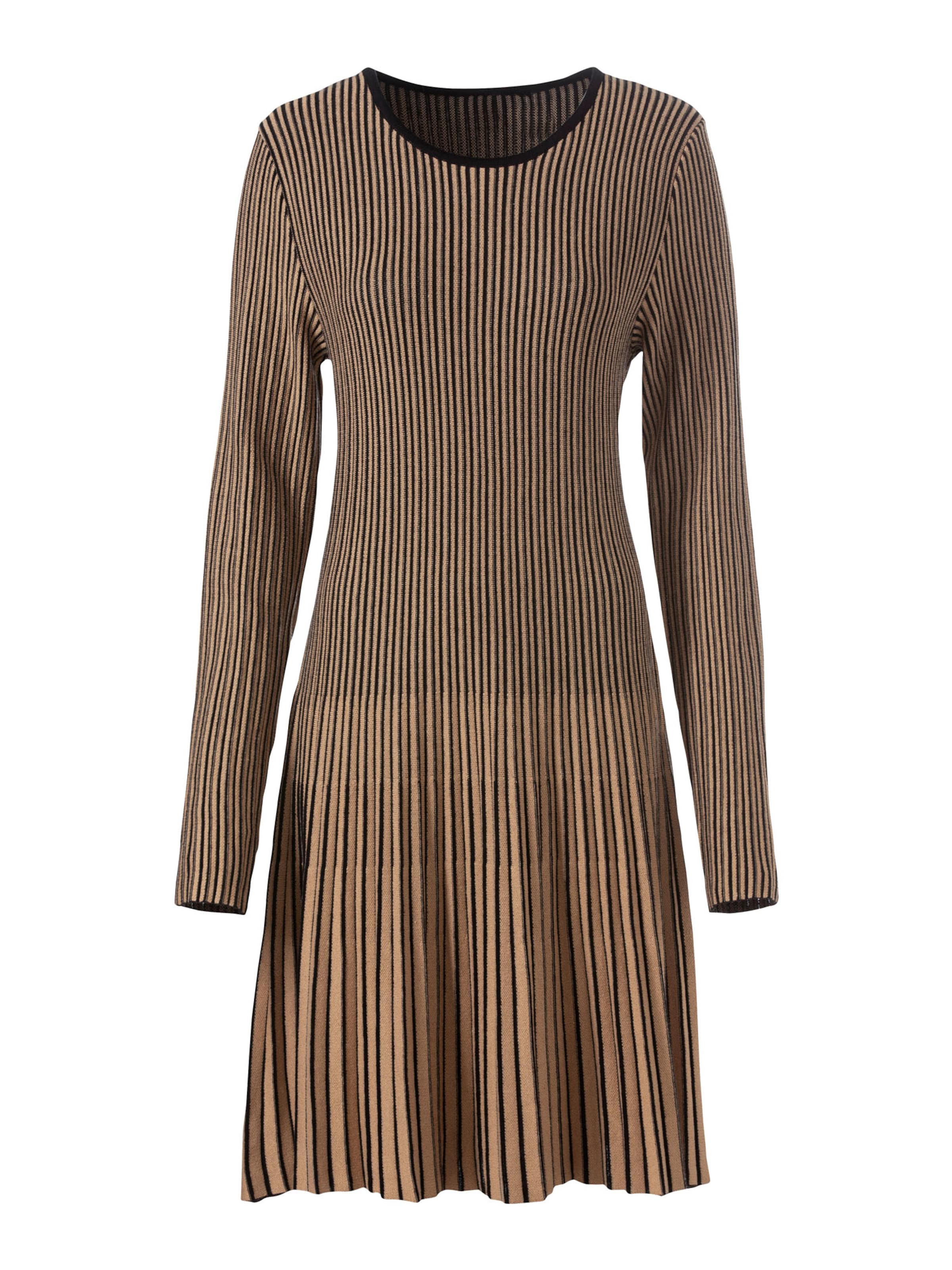 bēšs heine Adīta kleita: no priekšpuses