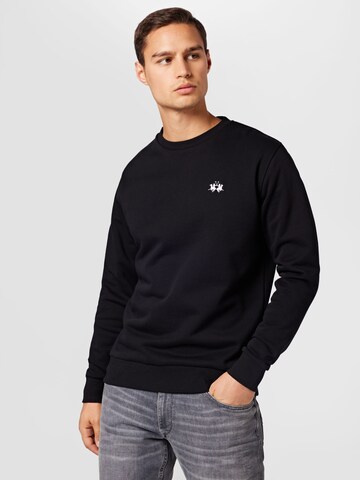 La MartinaSweater majica - crna boja: prednji dio