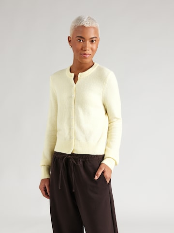 Abercrombie & Fitch Kardigán - Žltá: predná strana