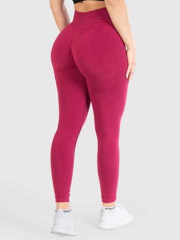 Smilodox Skinny Leggings 'Slayton Scrunch' in Rood