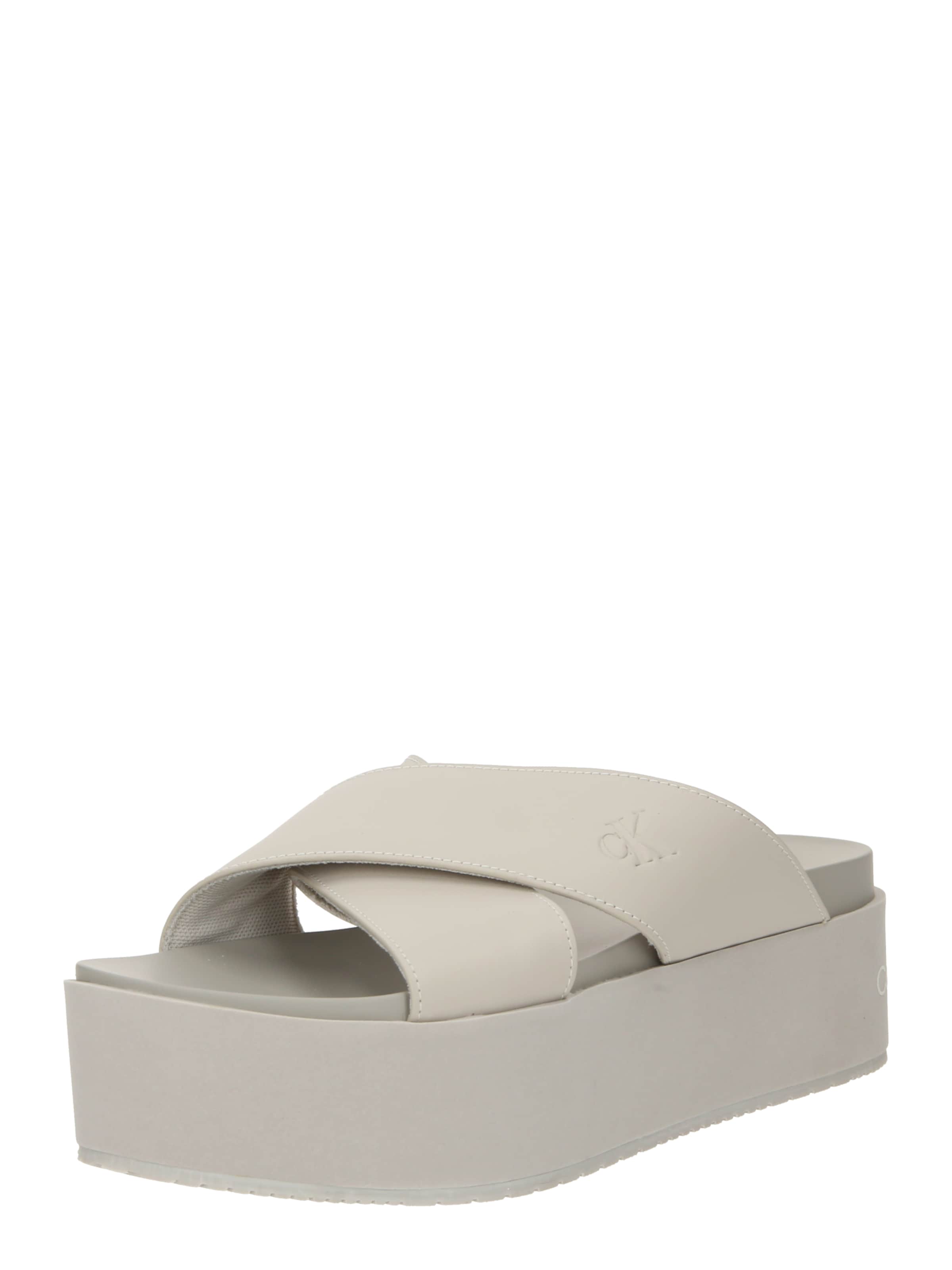 Calvin Klein Pantolette in Beige: Vorderseite