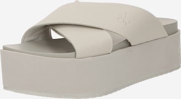 Calvin Klein Jeans Pantoletter i beige: forside