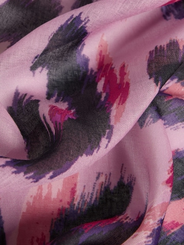 Écharpe love & roses en rose