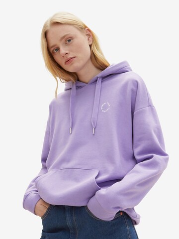 TOM TAILOR DENIM Sweatshirt in Purple: front