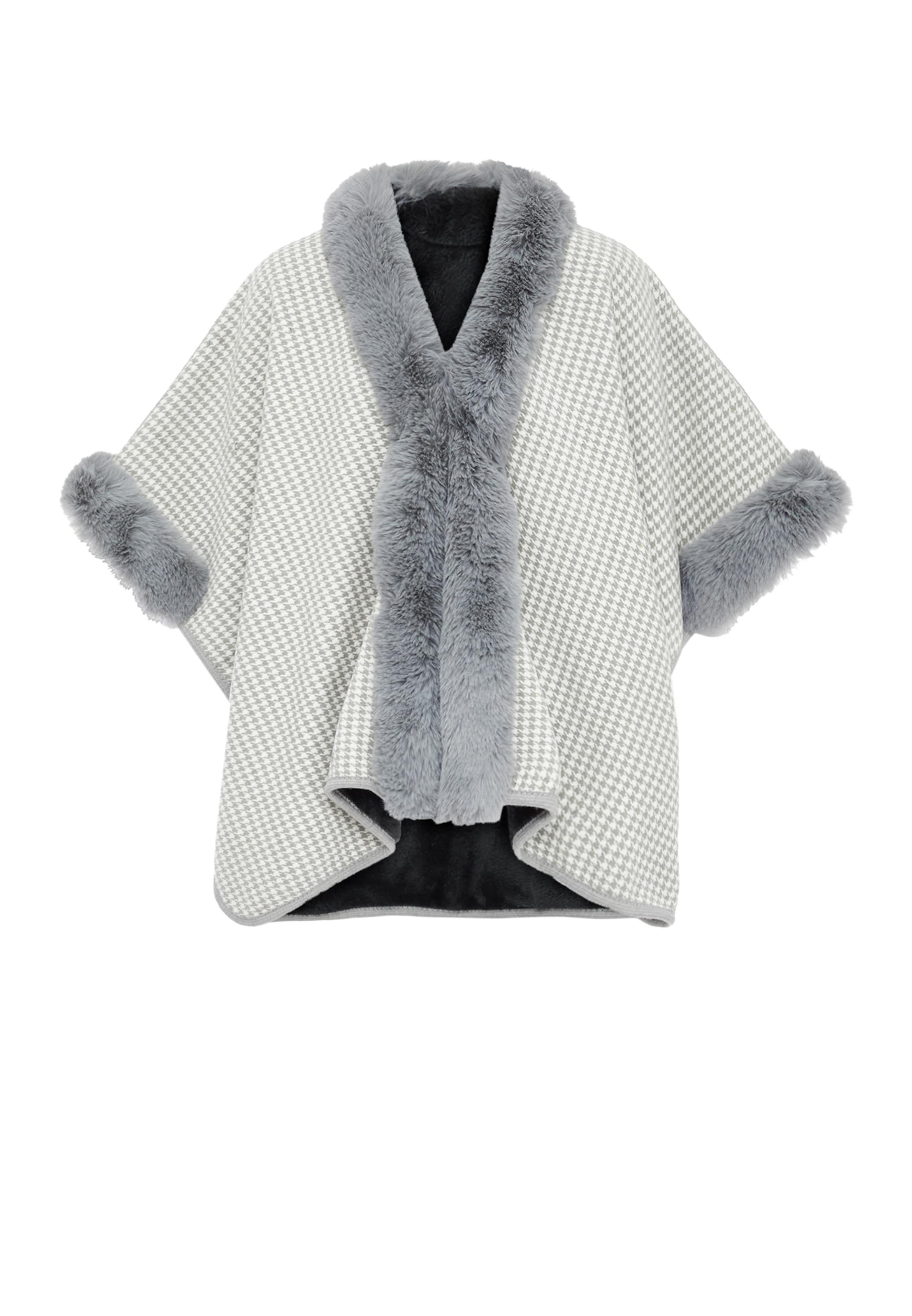 FRAULLY Cape in Grey: front