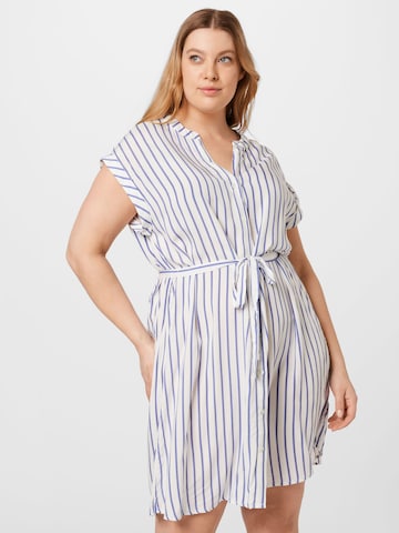 ABOUT YOU Curvy Shirt Dress 'Jaden' in White: front