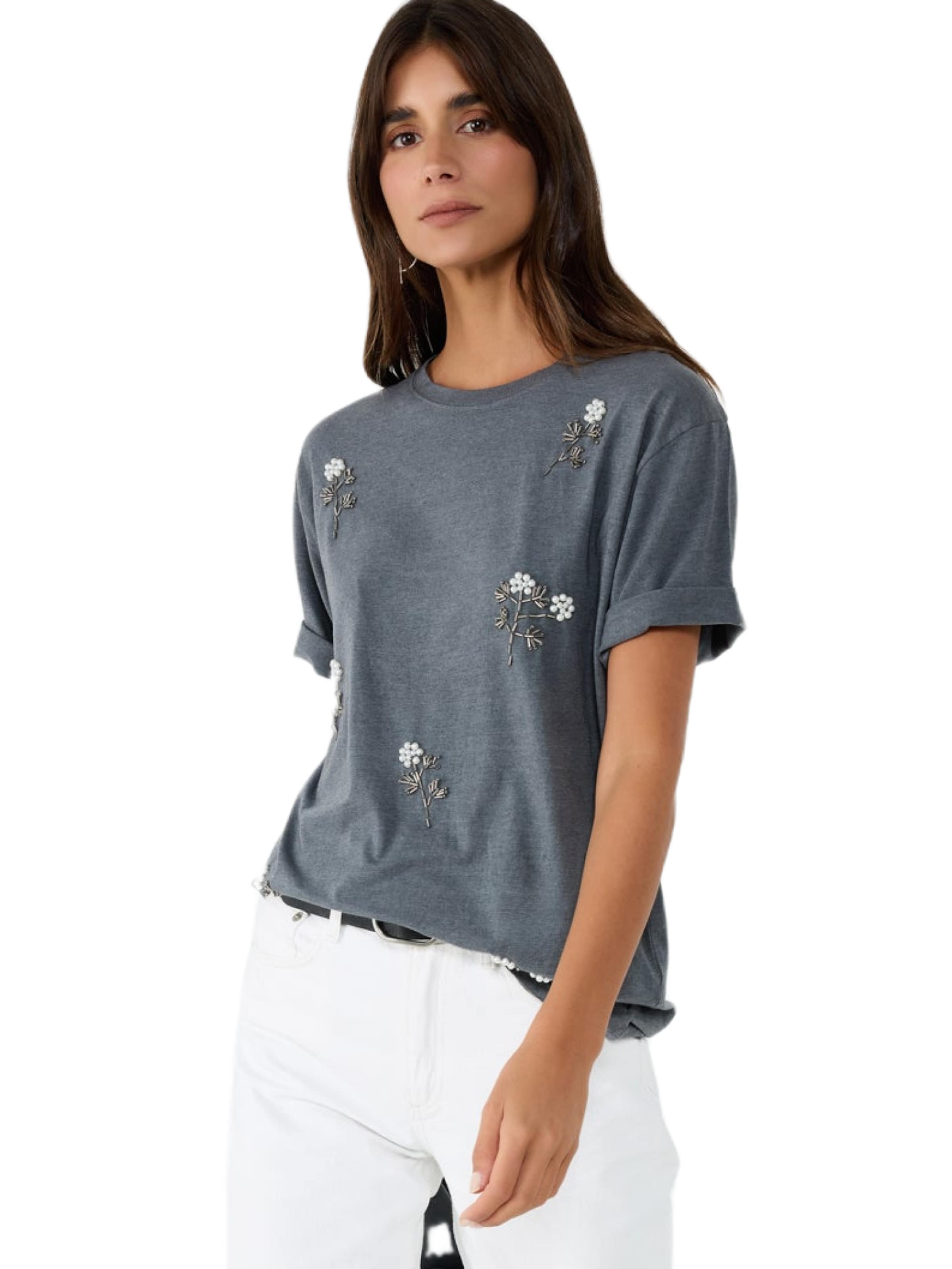 No Matter What T-Shirt in Grau: Vorderseite