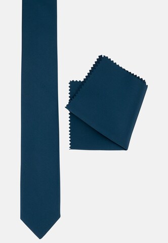 Prestije Krawatte mit Einstecktuch in Blau