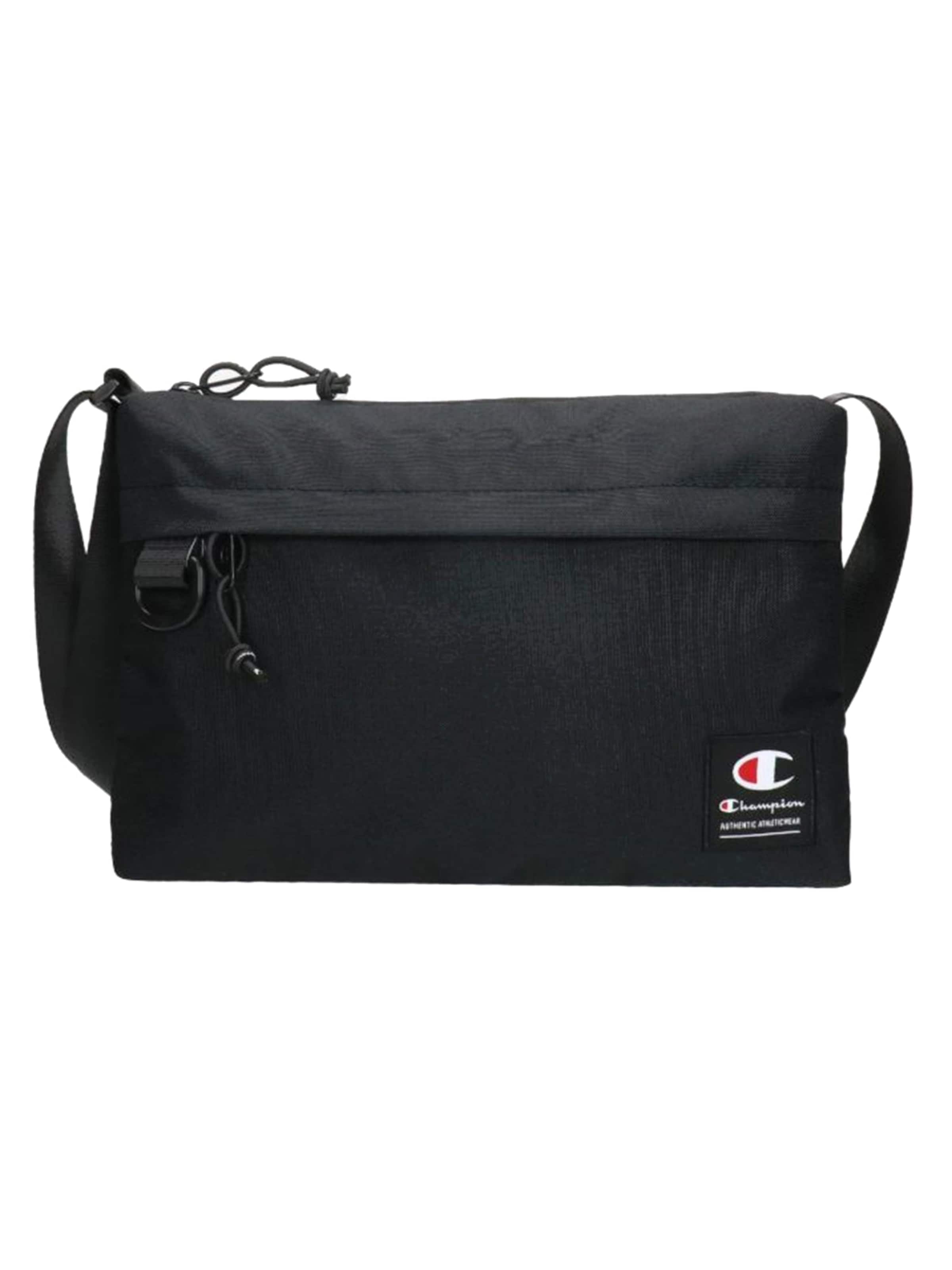 Borsa a tracolla 'SHOULDER BAG BLACK' di Champion in nero: frontale