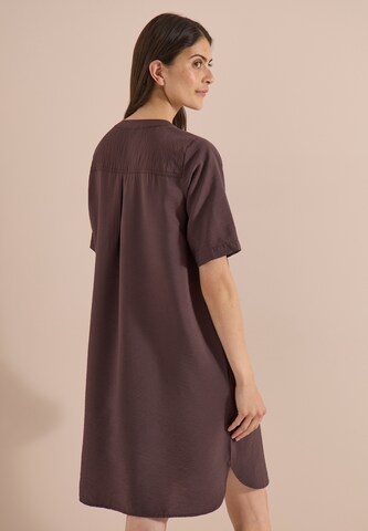 CECIL Knielanges Kleid mit Split Neck in Braun