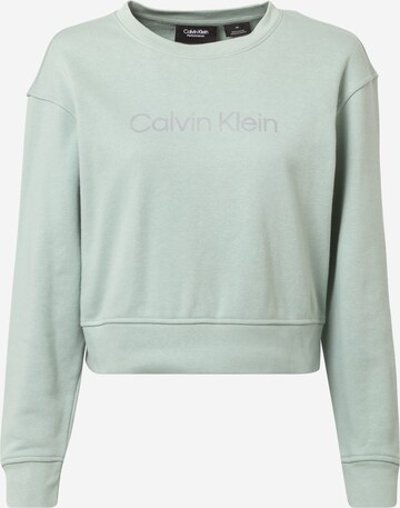 Sweat-shirt Calvin Klein Sport en vert : devant