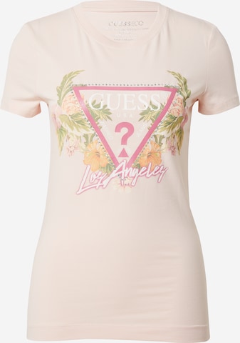 GUESS - Camisa em rosa: frente