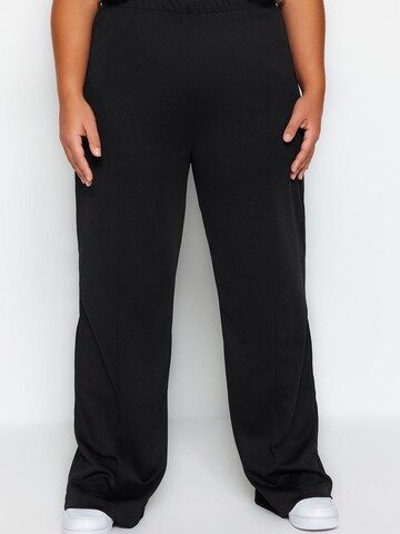 Trendyol Curve Wide Leg Hose in Schwarz: Vorderseite