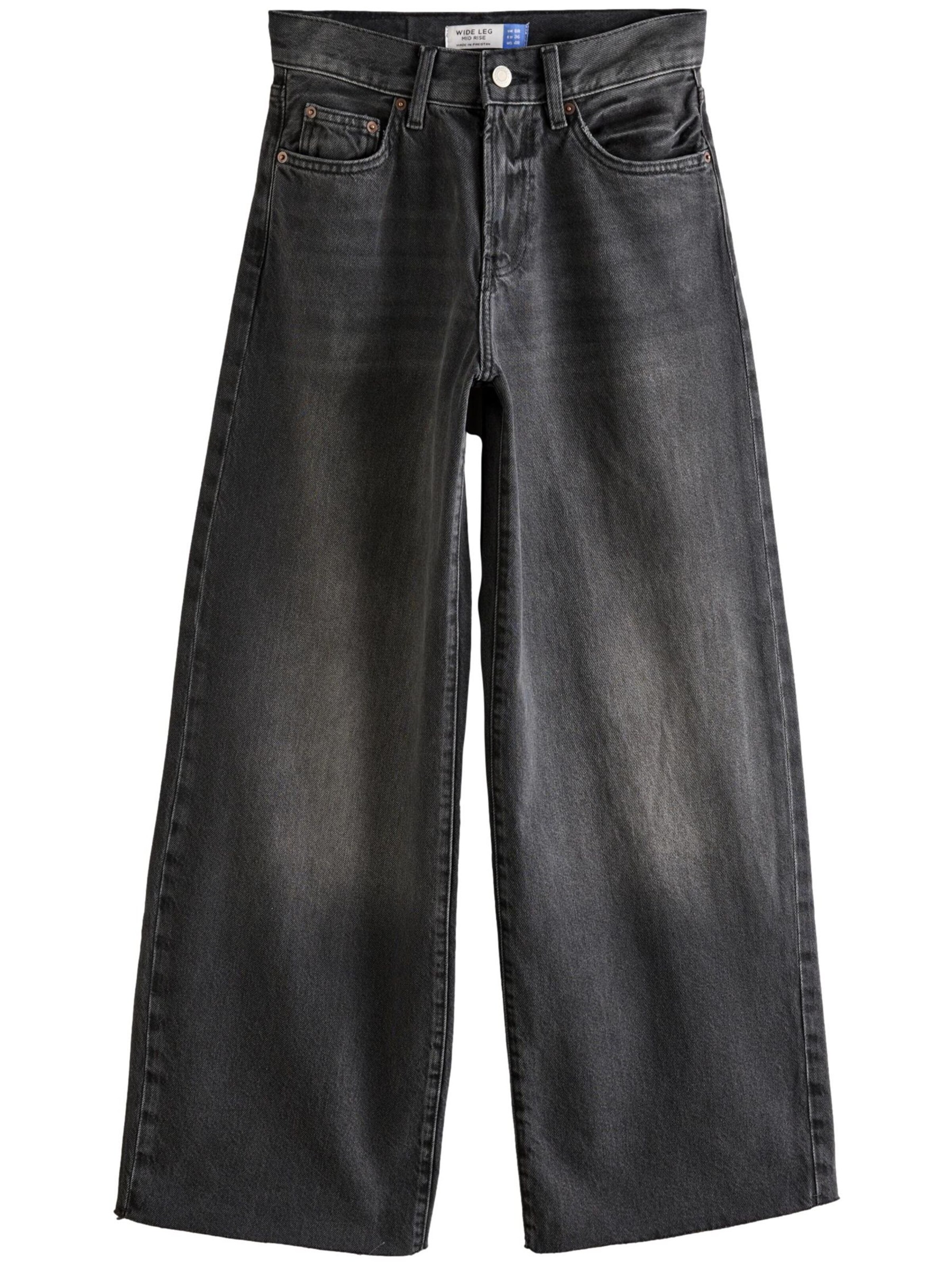 Next Teksapüksid, värv must: eest vaates