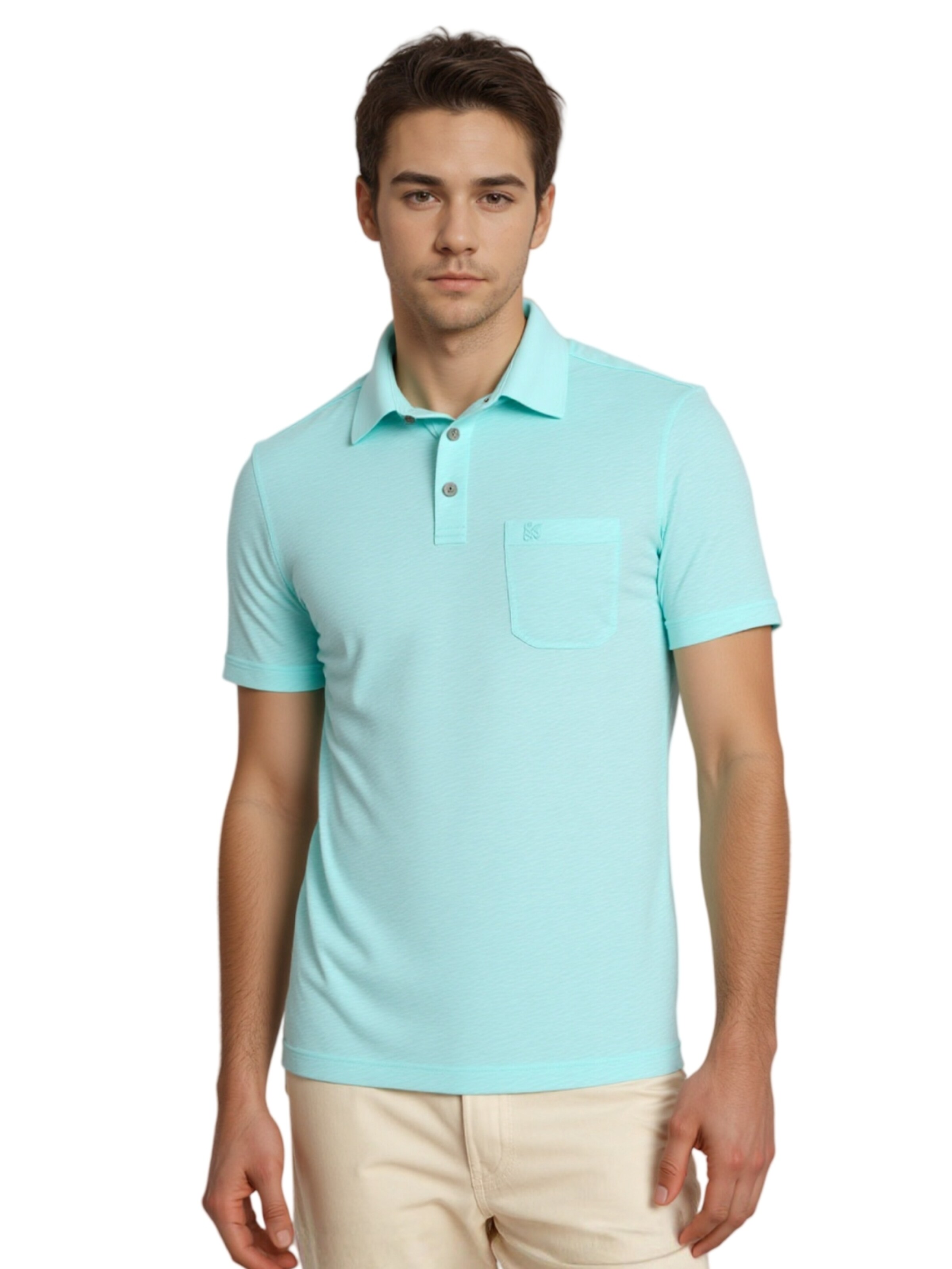 T-Shirt 'Softknit' HAJO en vert : devant