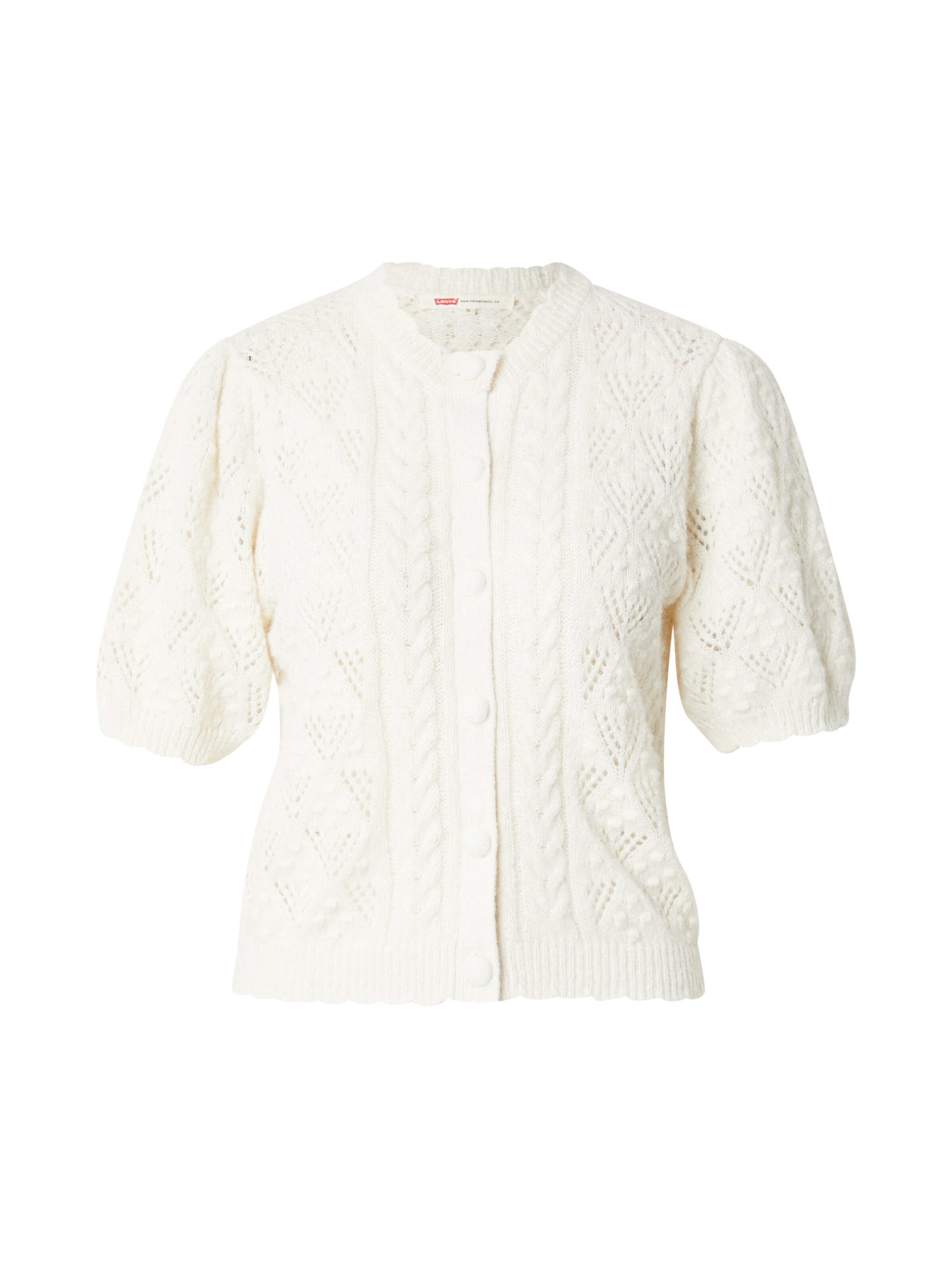 LEVI'S ® Strickjacke in Weiß: Vorderseite