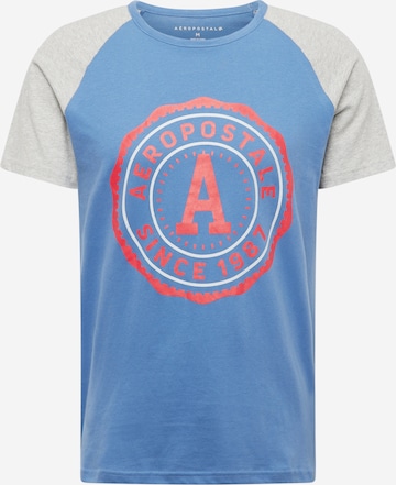 T-Shirt AÉROPOSTALE en bleu : devant