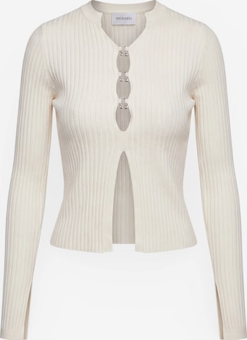 T-shirt SNOBARIA en blanc : devant