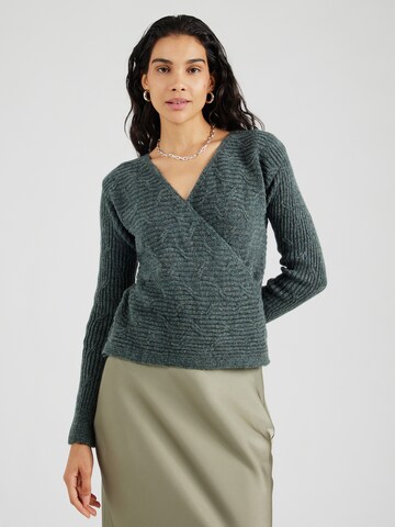 ABOUT YOU Sweater 'Frederike' in Green: front