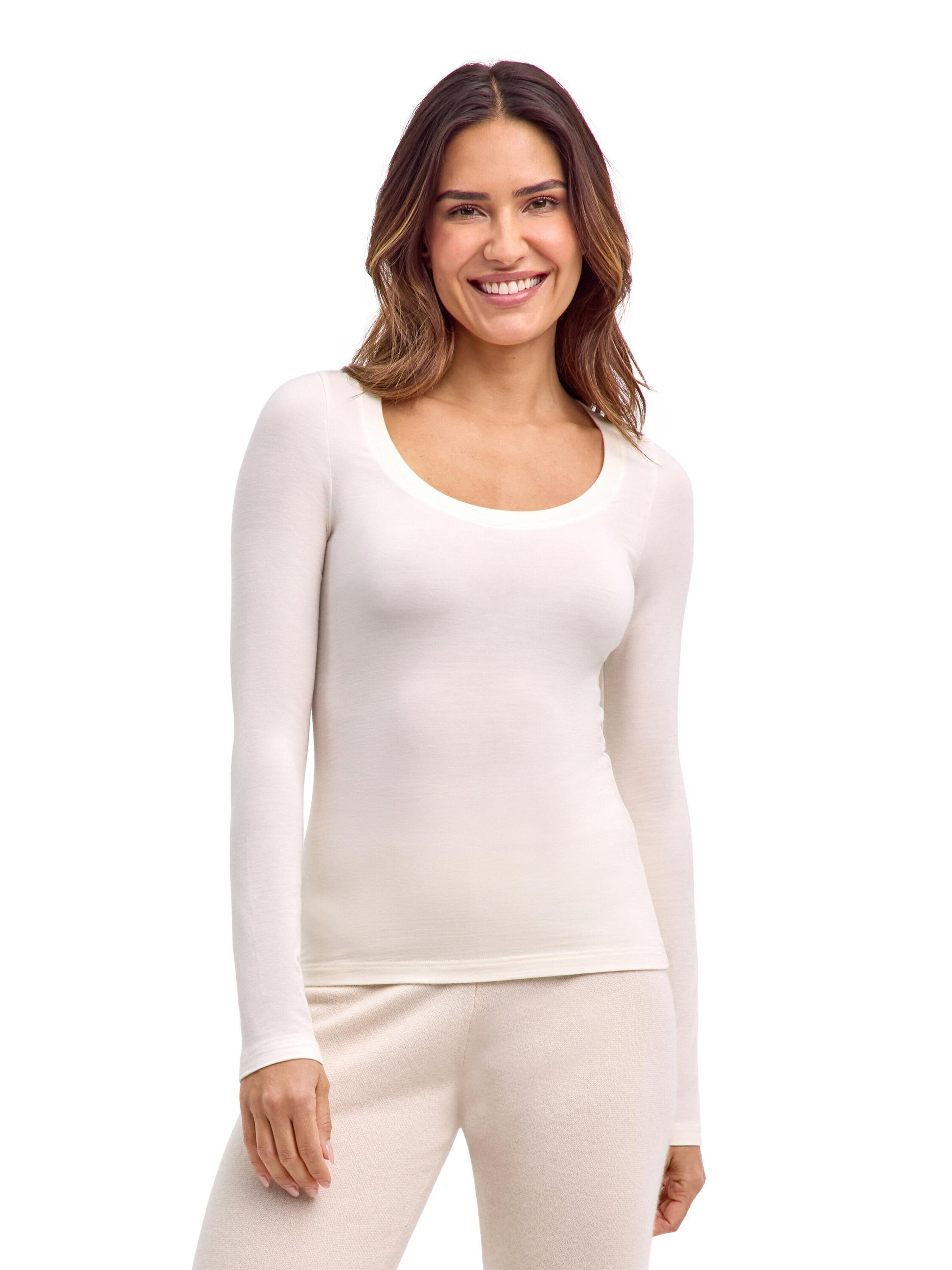 FALKE Shirt 'Premium Wool' in White: front