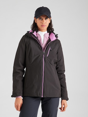 KILLTEC Outdoorjacke 'KOW 195' in Schwarz: Vorderseite