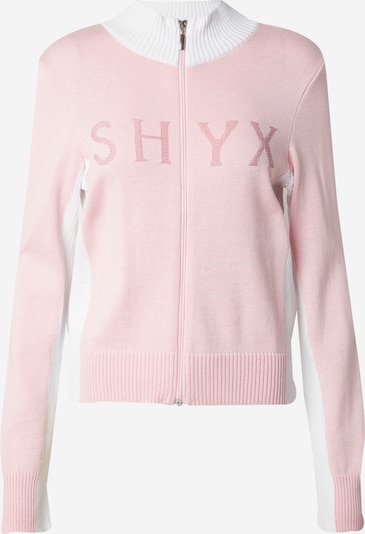 SHYX Cardigan en rose / blanc, Vue avec produit