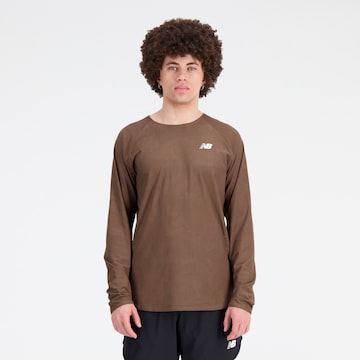 new balance Functioneel shirt 'Q Speed' in Bruin: voorkant