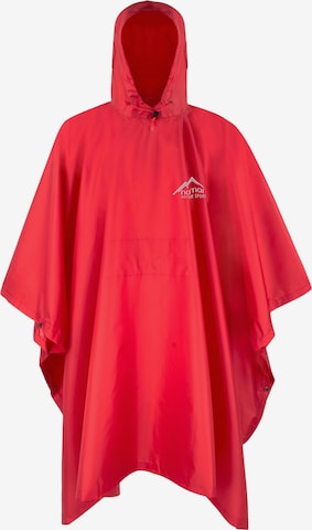 normani Funktionsponcho 'Derry' in Rot: Vorderseite