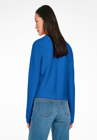 Peter Hahn Knit Cardigan 'New Wool' in Blue