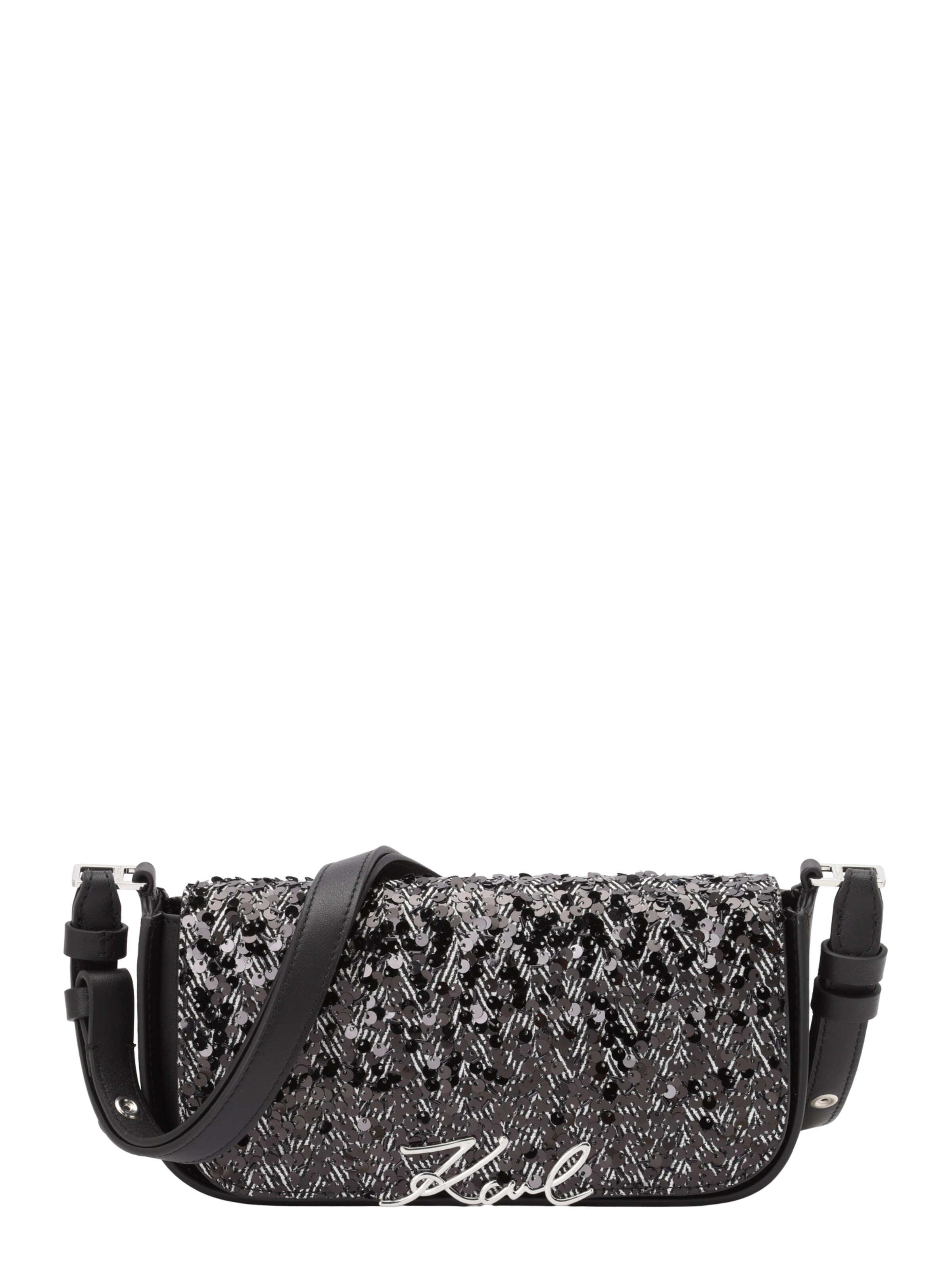 Karl Lagerfeld Crossbody Bag in Black: front