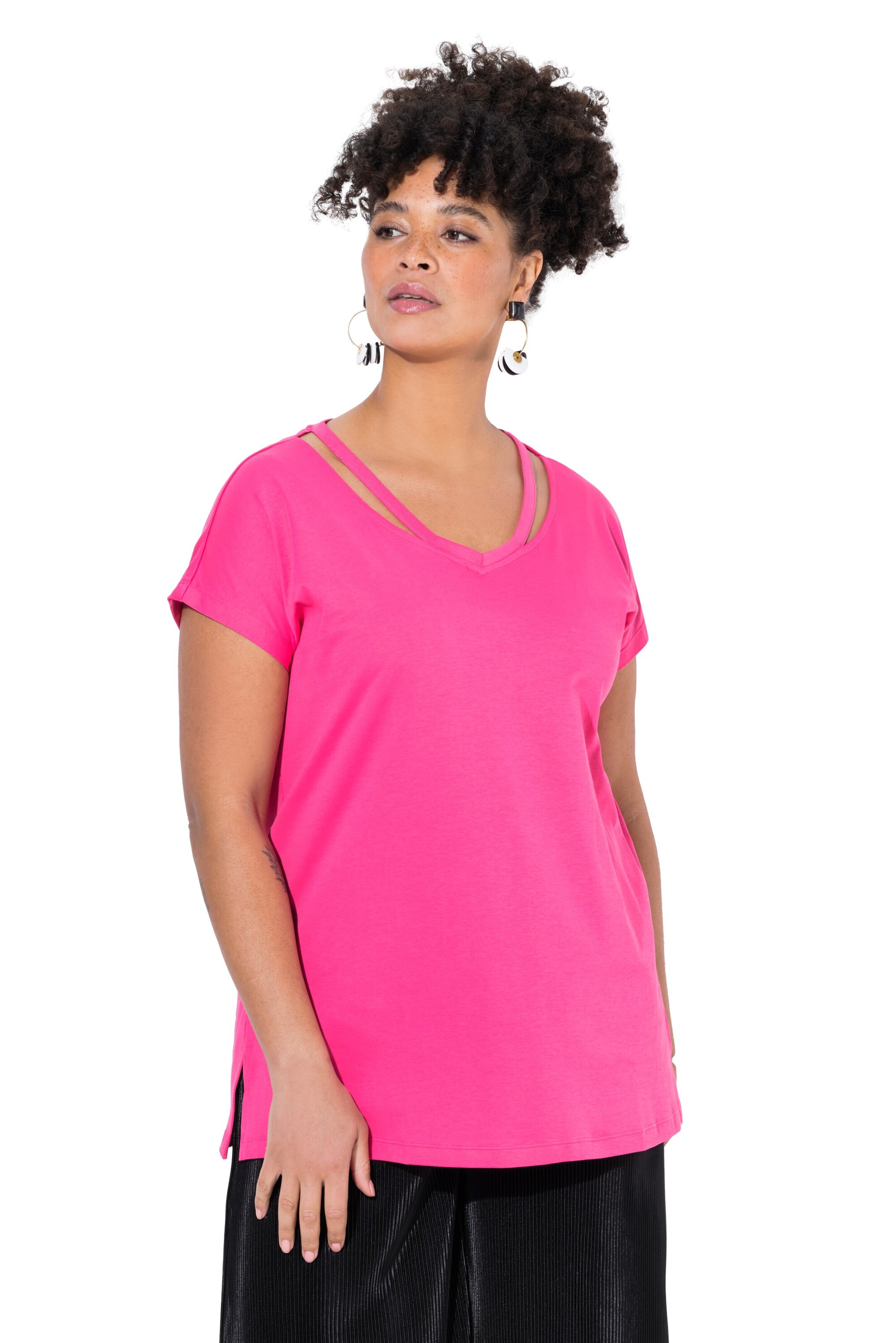 T-shirt MIAMODA en rose : devant