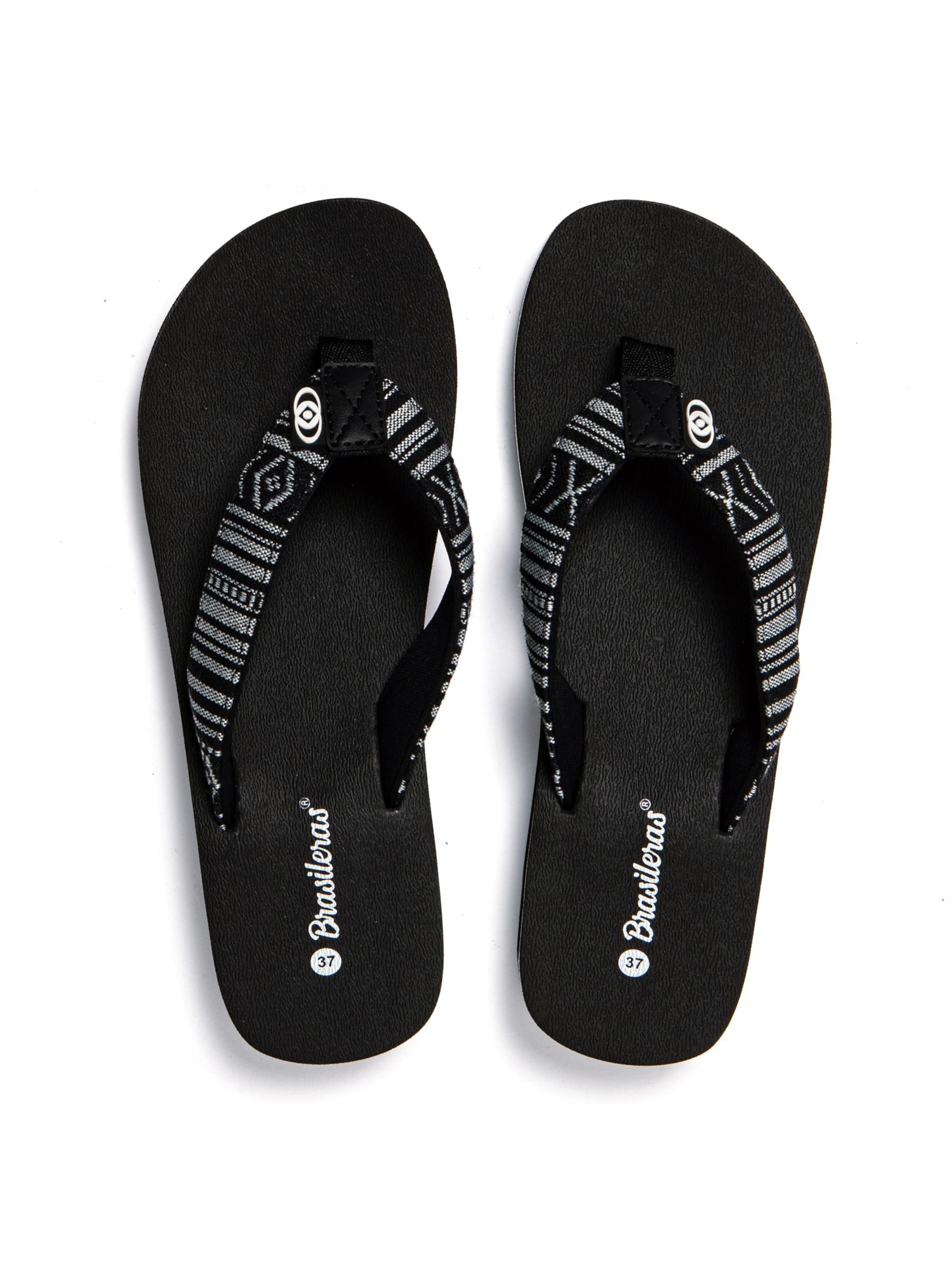 Brasileras - Sandalias de dedo 'Maya' en negro