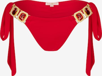 Moda Minx Bikini hlačke 'Boujee' | rdeča barva: sprednja stran