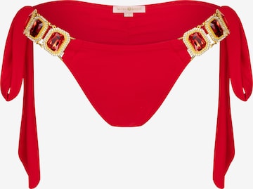 Moda Minx Bikinihose 'Boujee' in Rot: Vorderseite