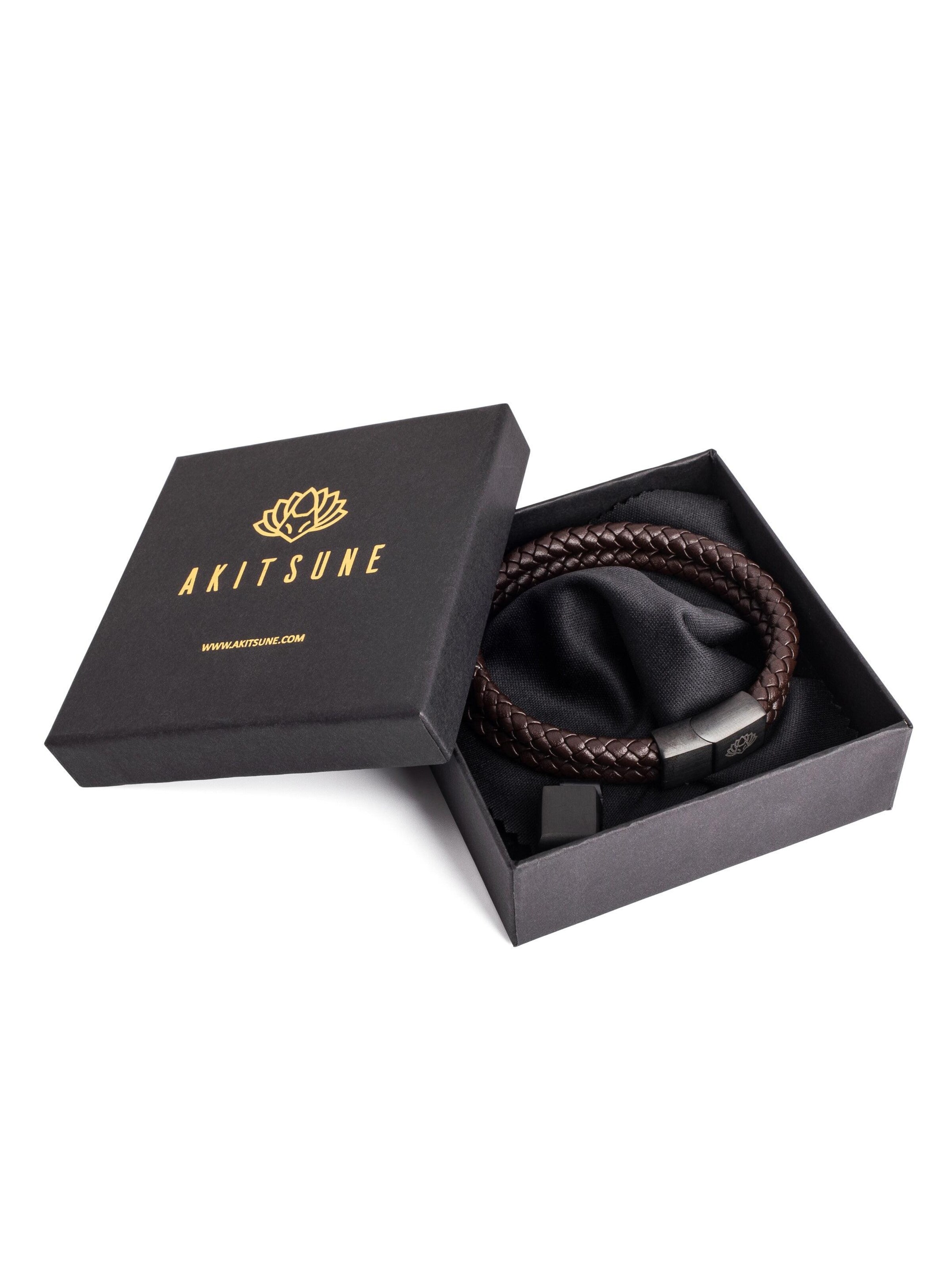 Akitsune Armband 'Simplicitas'‌‌‌‌‌‌‌‌‌ in Braun