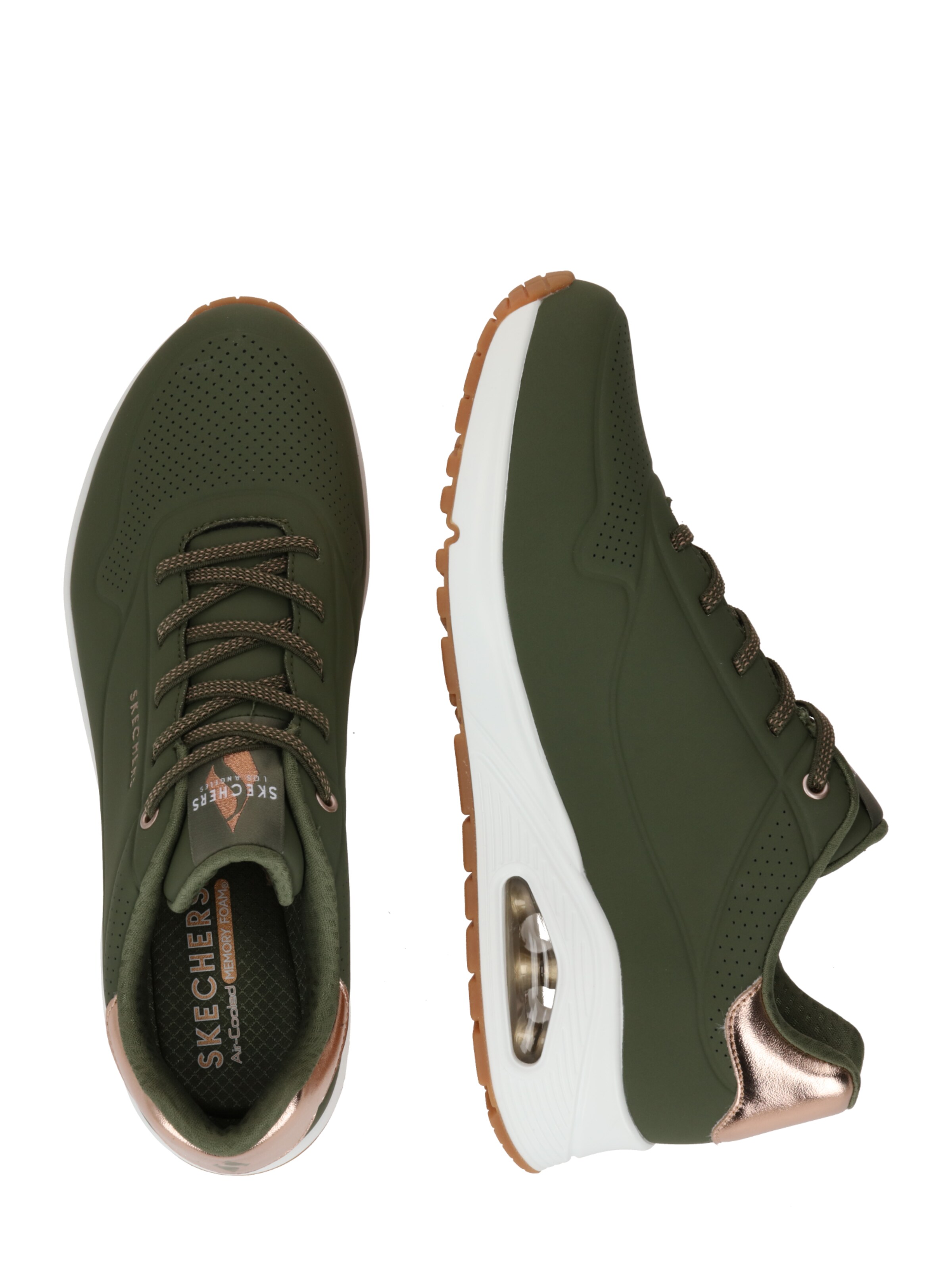 Baskets basses 'Uno' SKECHERS en vert
